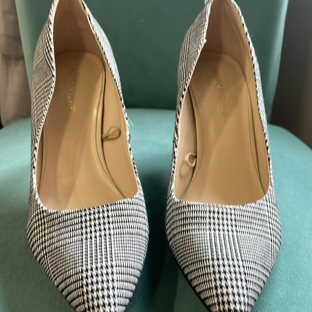 Plaid heels